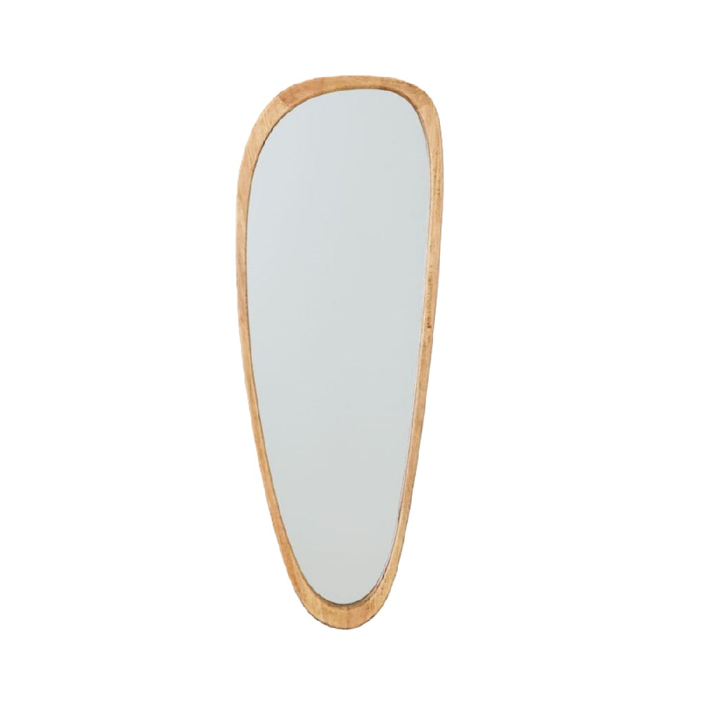 Espejo de pie con marco de madera